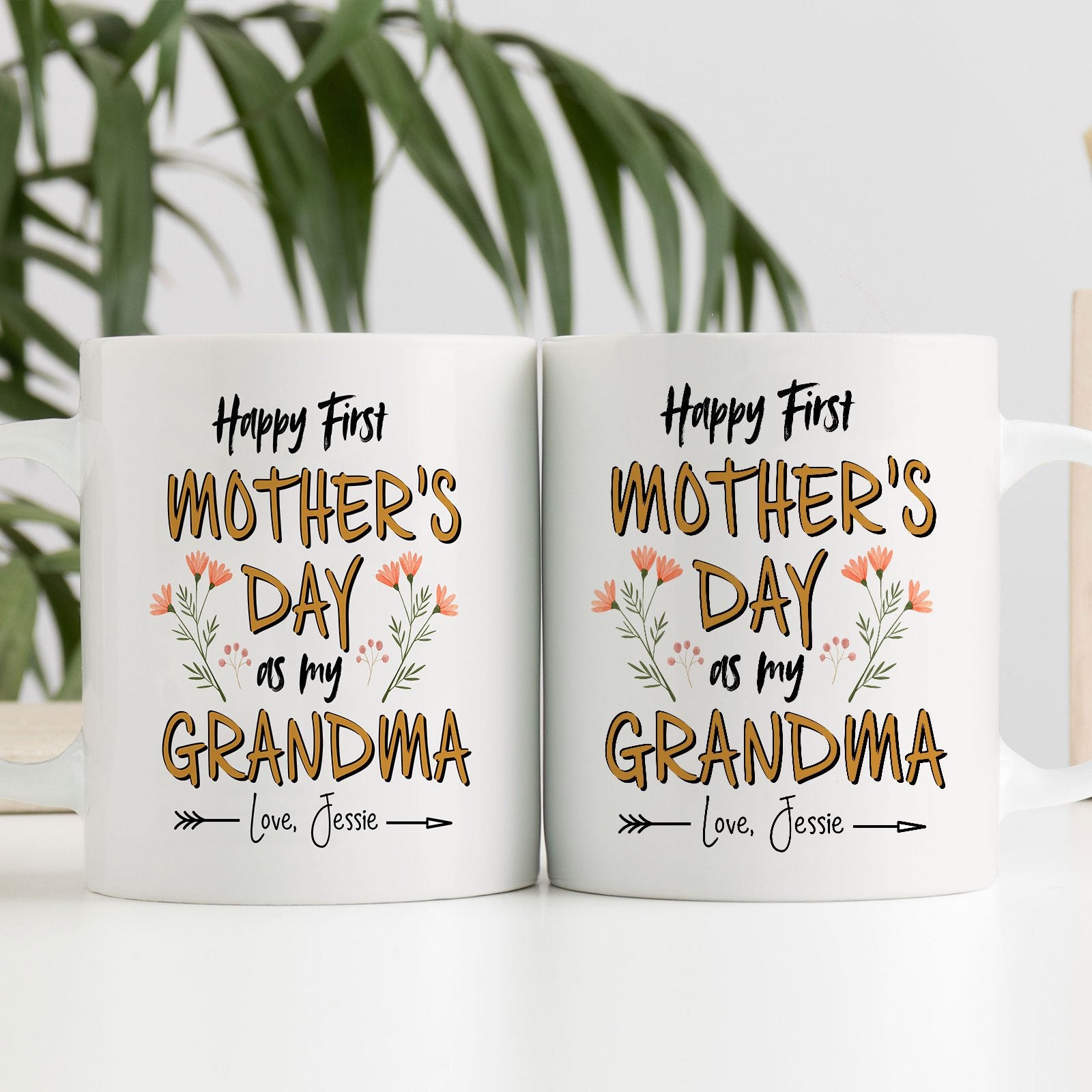 Grandma To Be Happy First Mothers Day As My Grandma Personalized Mug