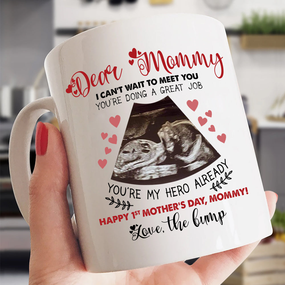 Personalized Mother's Day Gift For Mom To Be You're My Hero Mug