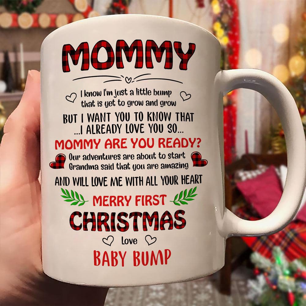 Christmas Gift For Mommy To Be Just A Bump Mug