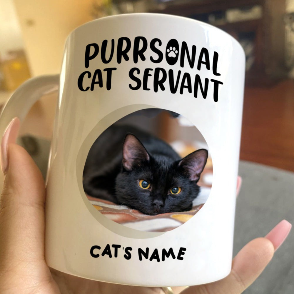 Personalized Gift For Cat Lover Purrsonal Cat Servant Mug