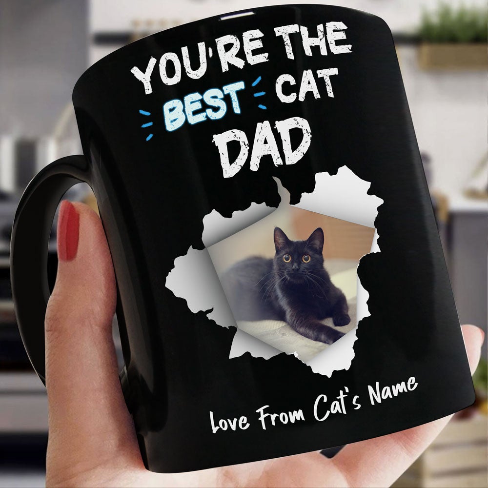 Personalized Gift For Cat Dad You're The Best Cat Dad Mug