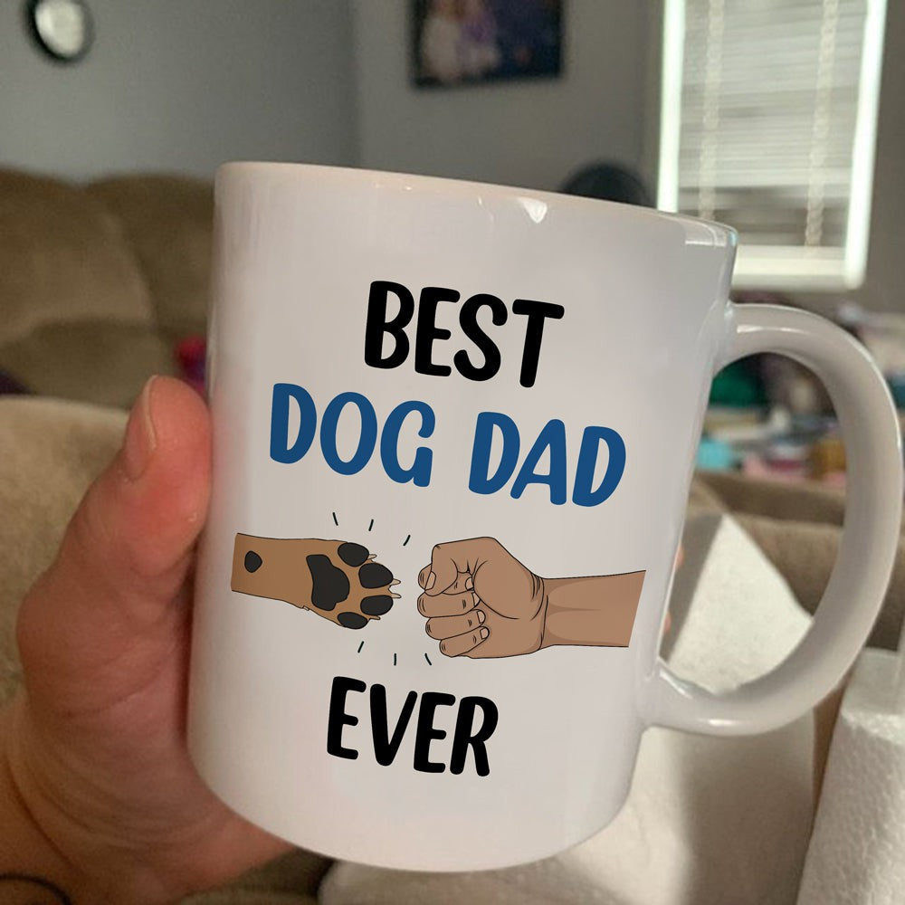 Personalized Gift For Dog Dad Best Dad Ever Mug