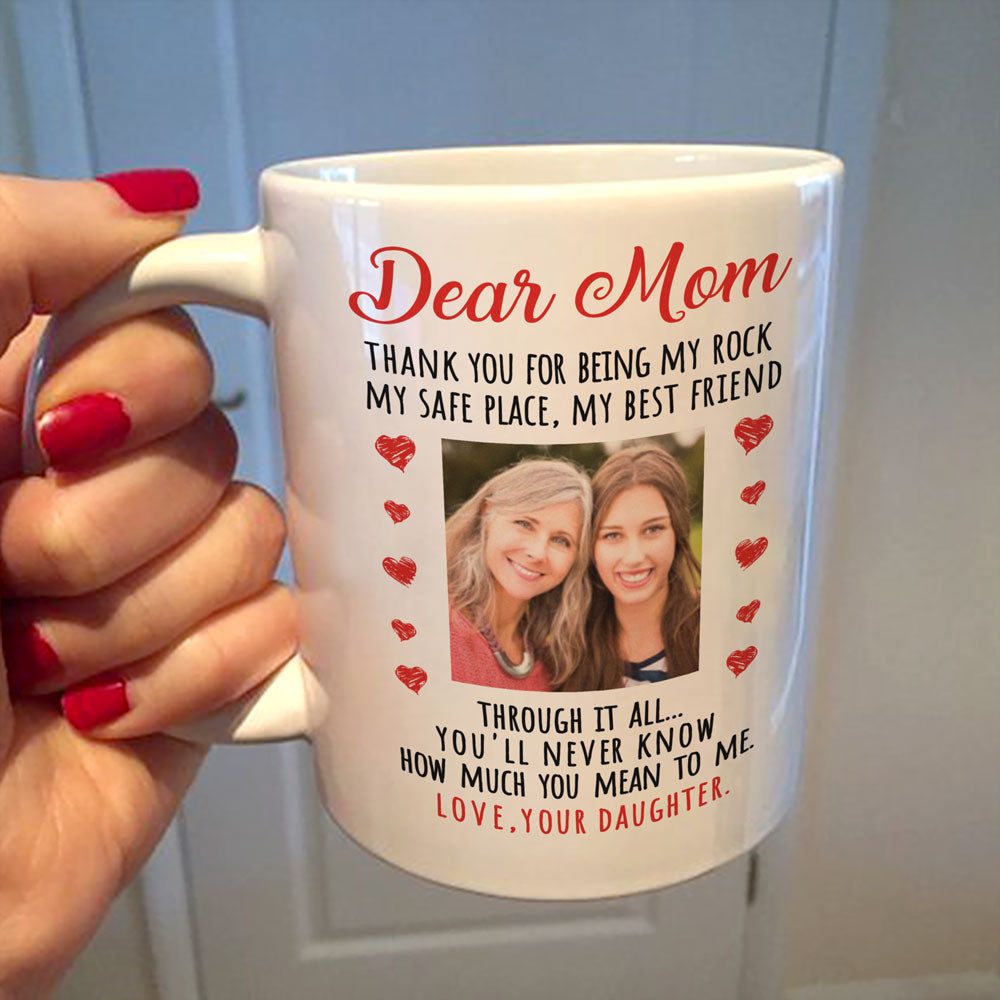 Personalized Thank For Being My Rock Mug