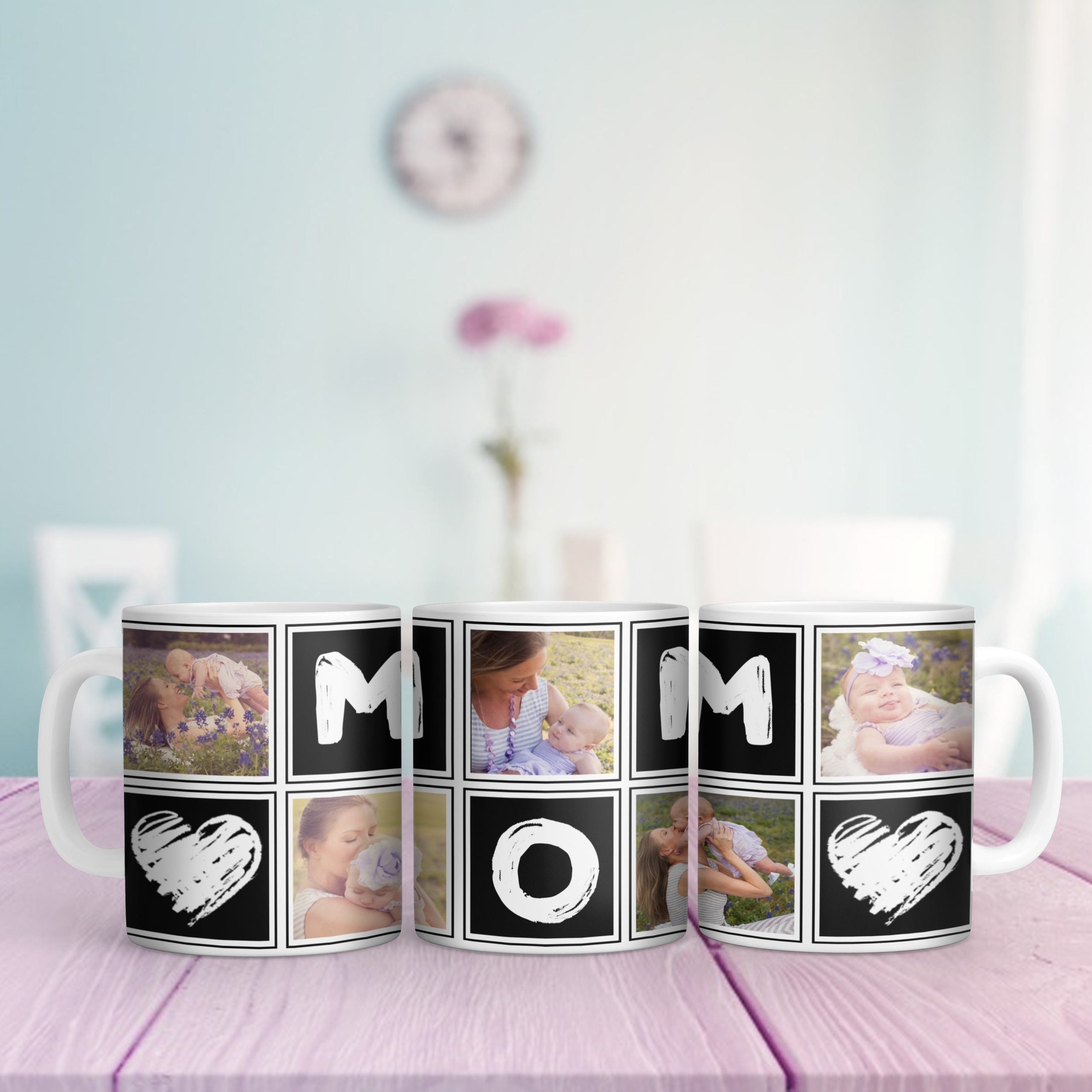 Personalized Gift For Mom Photo Print Mug