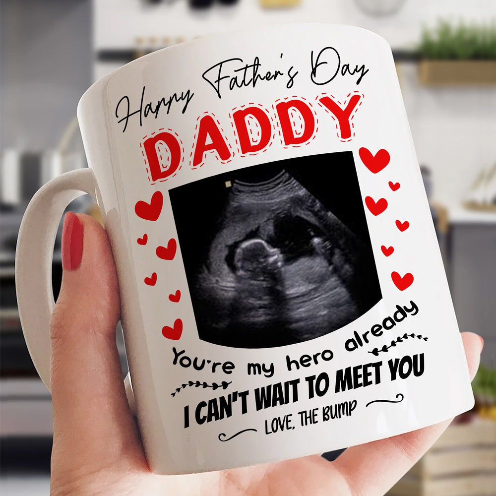 Personalized Happy Father's Day From the Bump Mug Gift For Dad