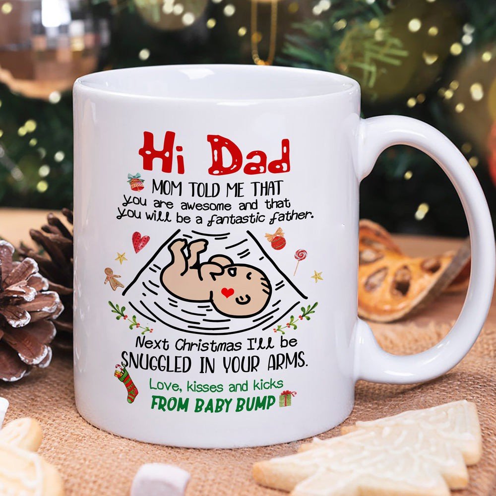 Gift For Dad To Be Hi Dad Mug