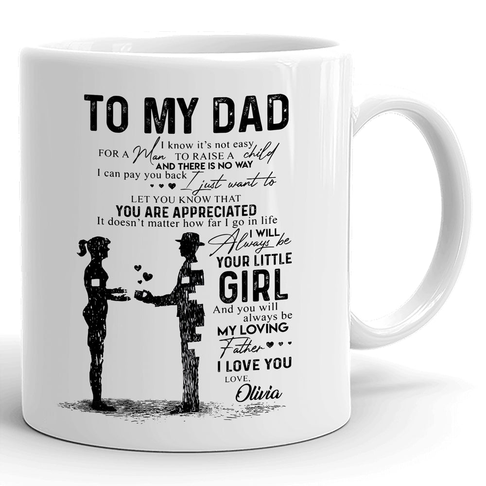 Personalized It's Not Easy To My Dad Mug From Daughter