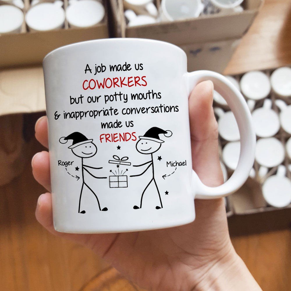 Personalized Gift For Male Coworker A Job Made Us Funny Christmas Mug