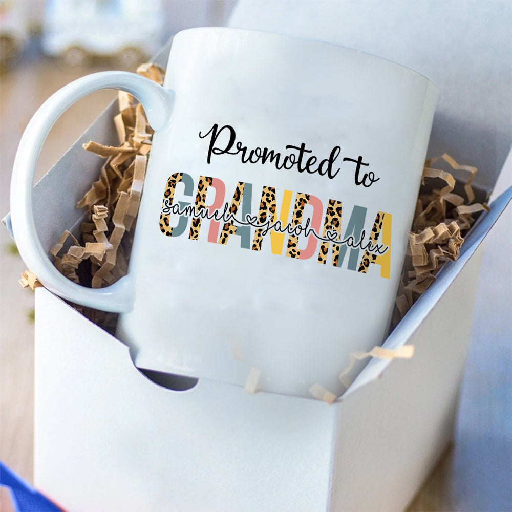 Personalized Gift for Grandma Gift For Grandma Promoted To Grandma Mug