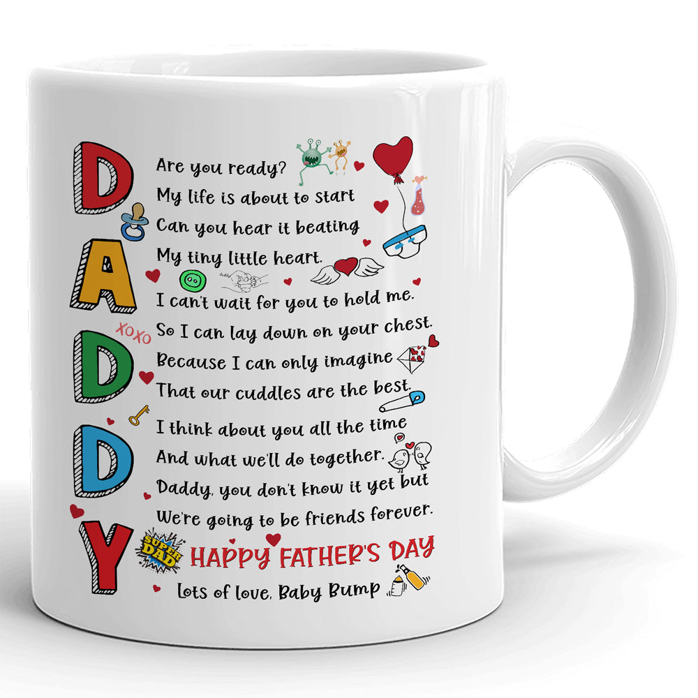 Daddy Are You Ready Happy Father's Day Mug