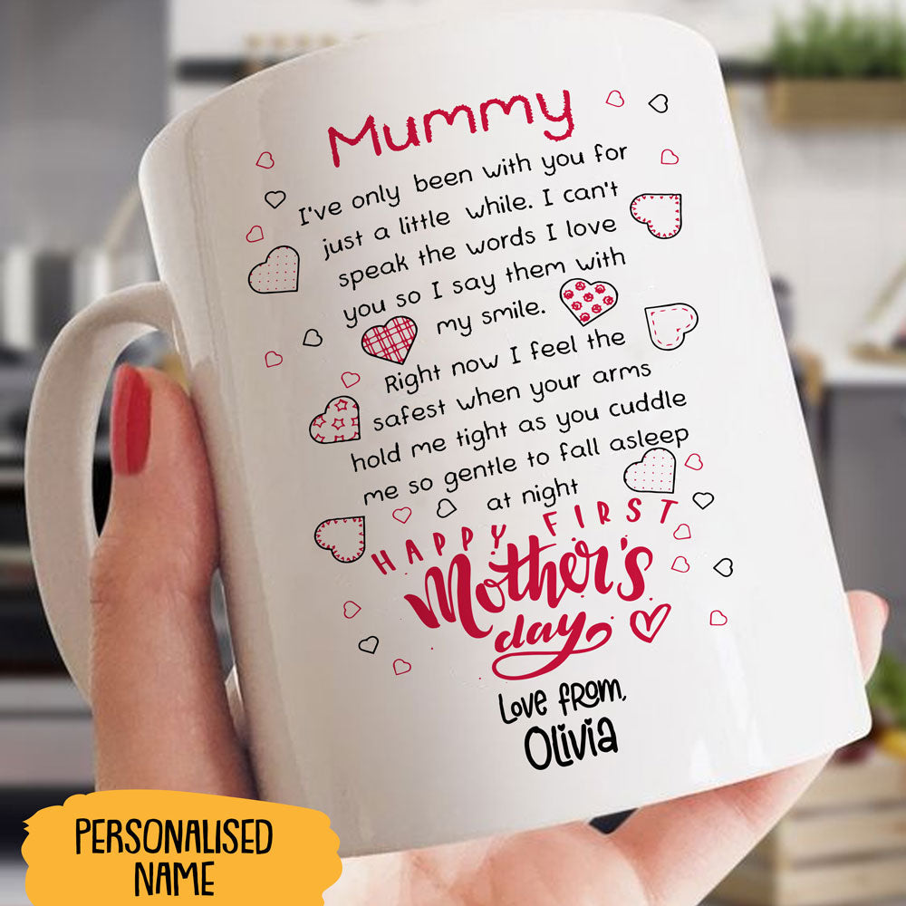 First Mother's Day New Mom A Little While Baby To Mum Personalized Mug