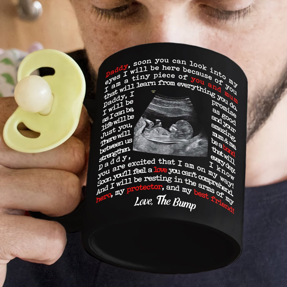 Personalized Gift For Expecting Dad From The Bump Tiny Piece Mug