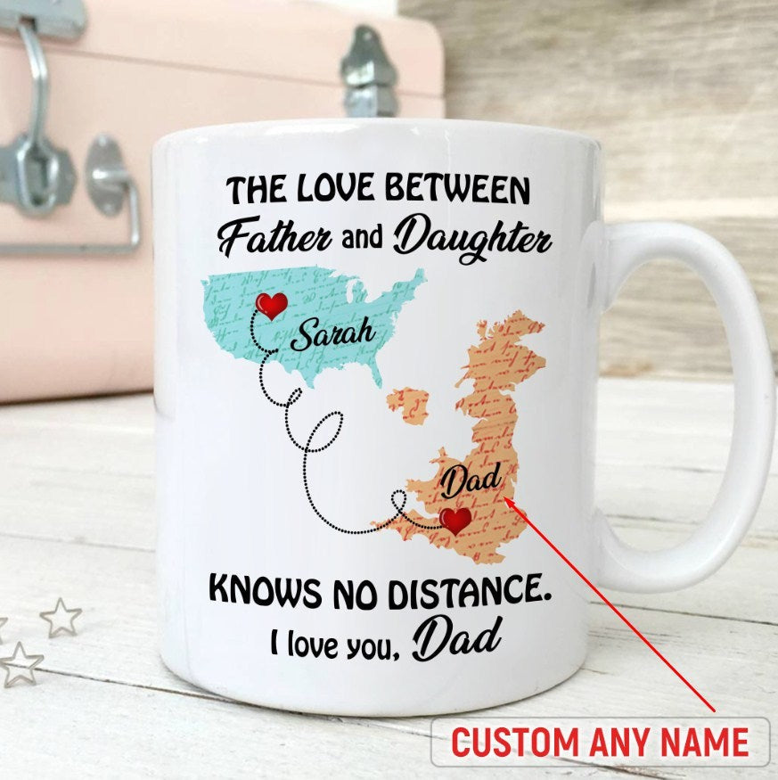 Famth - custom the love between father and daughter - mug custom mug