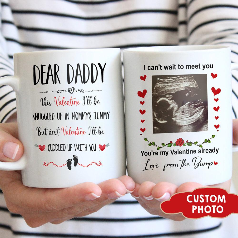 Ultrasound This Valentine Expecting Dad Personalized Mug Gift For Dad To Be