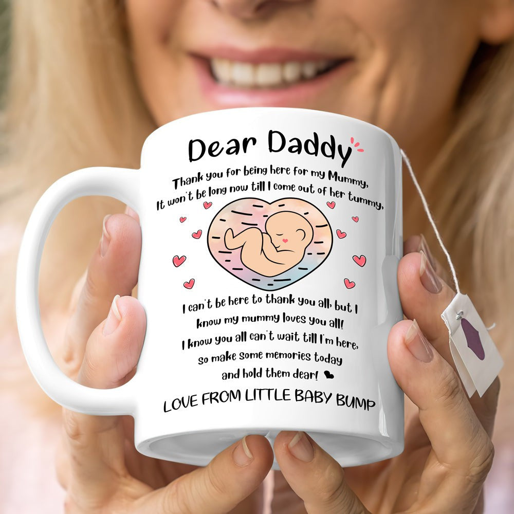 From The Bump Thank You All Mugs Gift For Expecting Dad