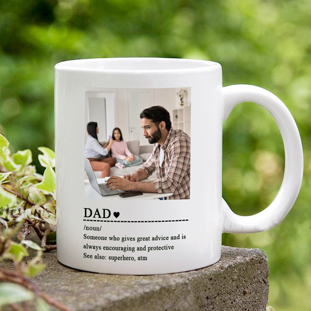 Dad Superhero Definition Mugs Personalized Gift For Dad