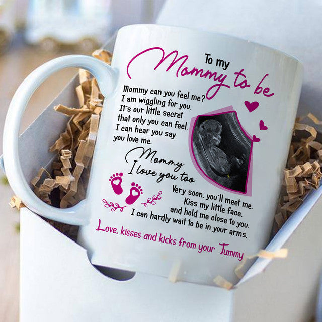 Ultrasound Mommy I'm Wiggling For You Personalized Mug