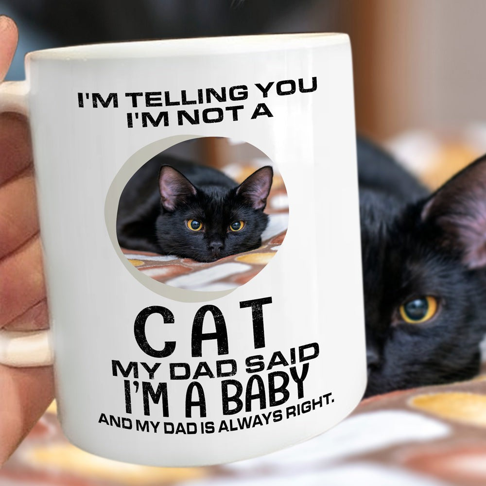 Personalized Gift For Cat Dad I'm Not A Cat Mug