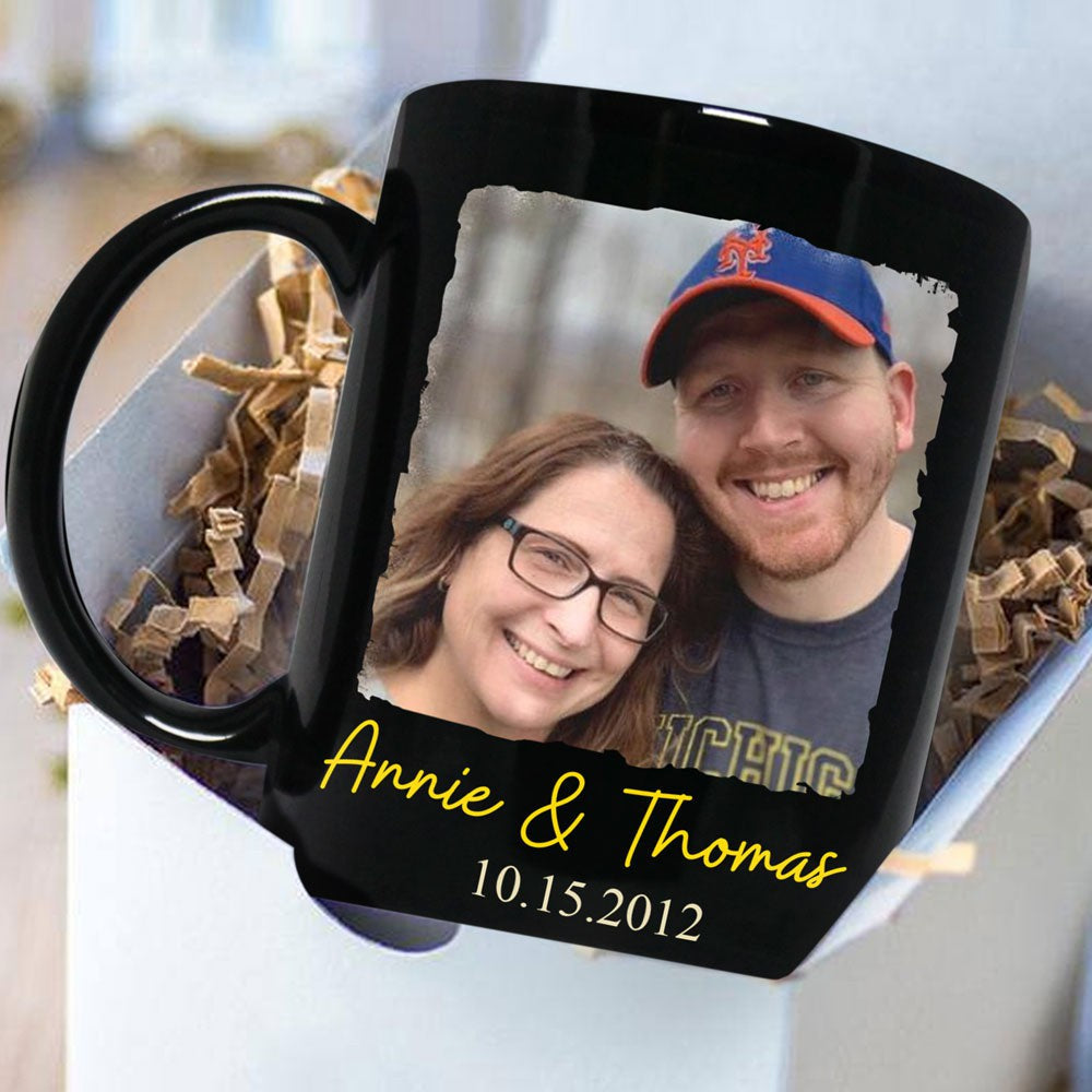 I Choose You Black Mug Anniversary Personalized Gift For Her For Him