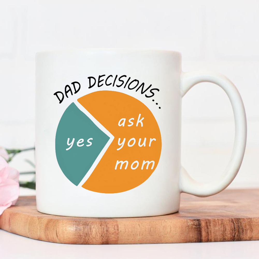 Dad Decisions Mug Gift For Dad