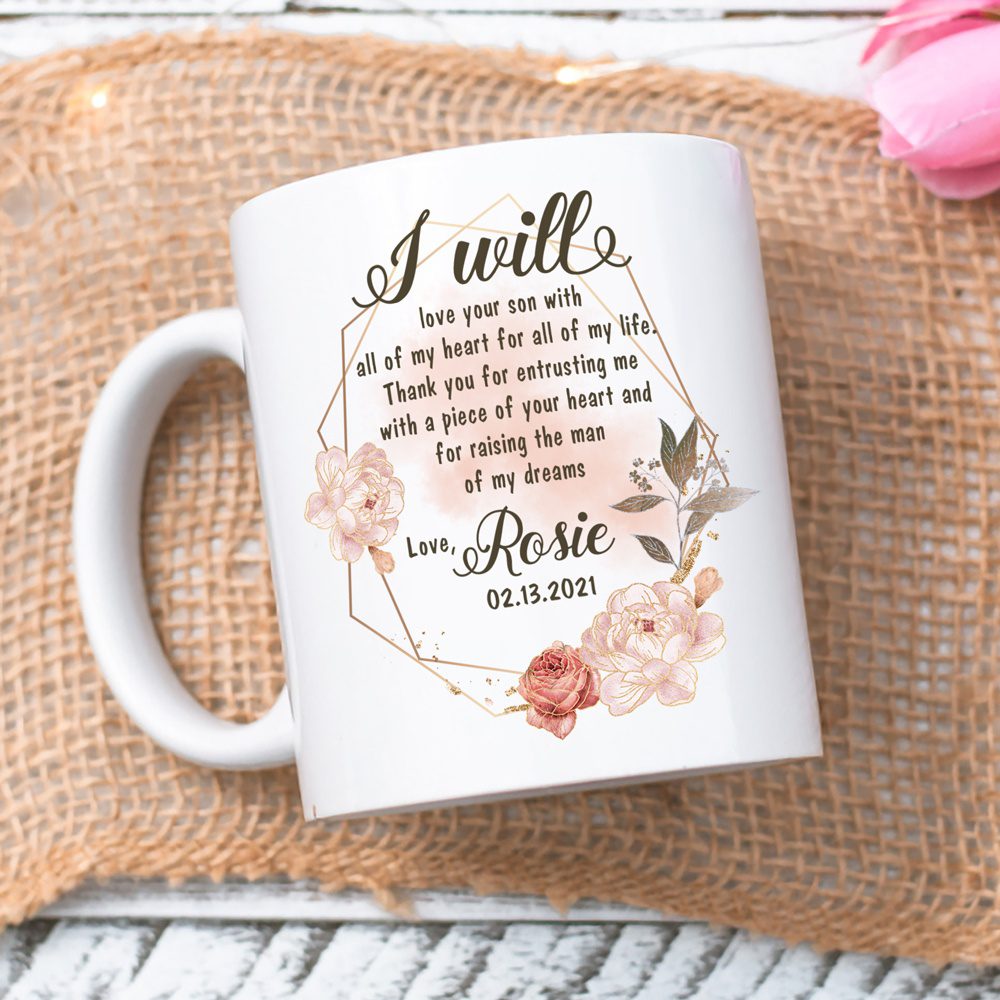 Mother In Law Wedding With All My Heart Meaningful Personalized Mug