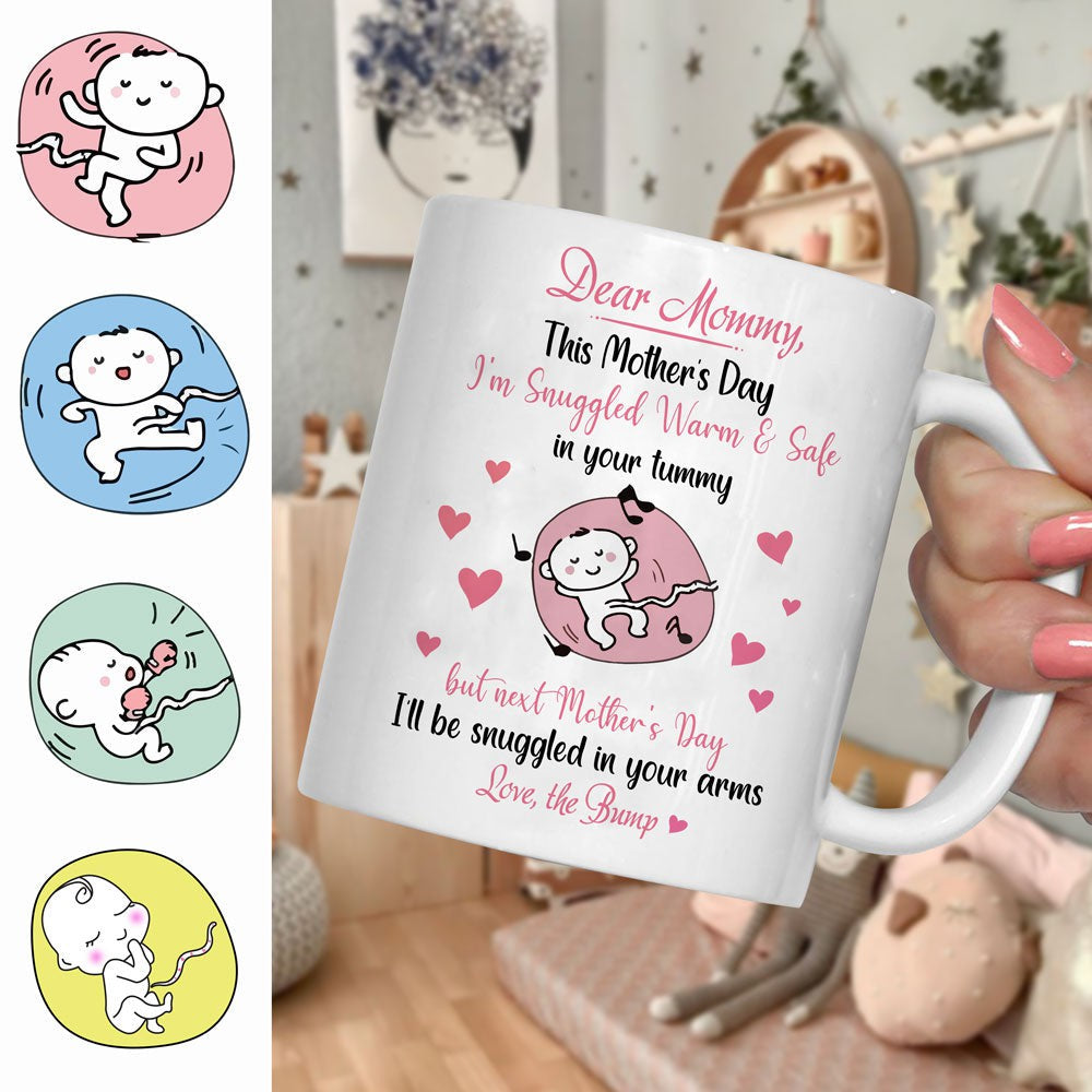 Personalized Dear Mommy Warm &amp; Safe Mother's Day Mug