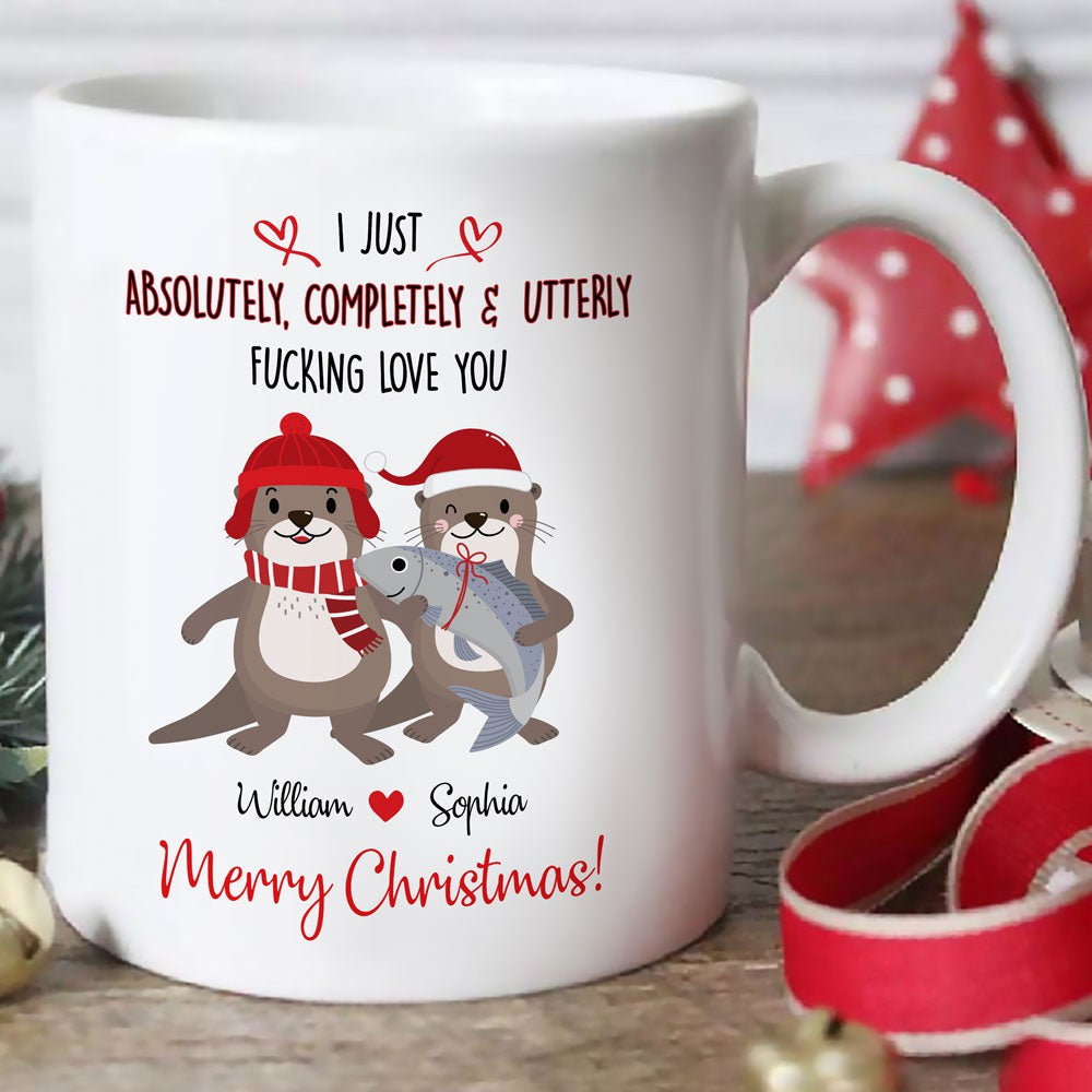 For Wife Absolutely, Completely Fcking Love You Personalized Mug