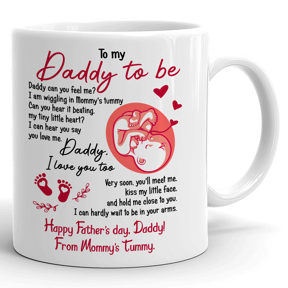 Daddy I'm Wiggling Happy Father's Day Mug