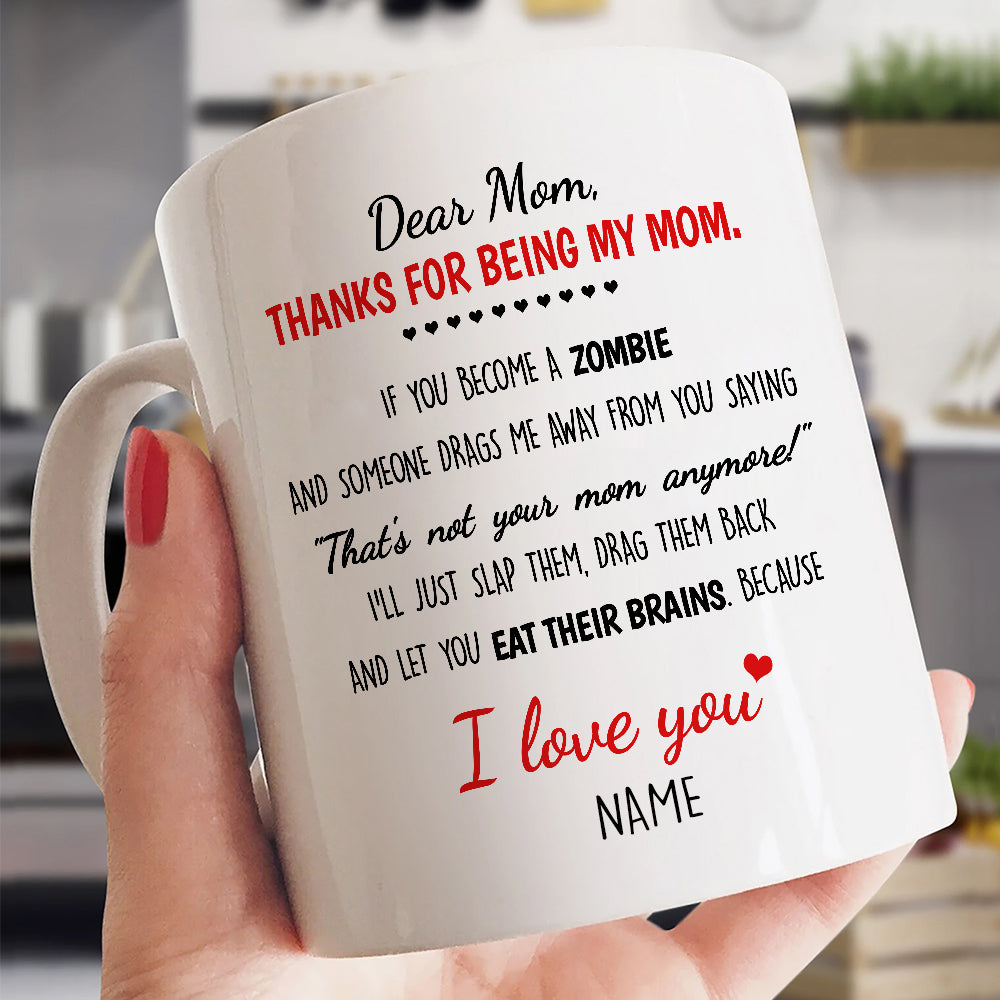 Personalized Zombie Mom Mug