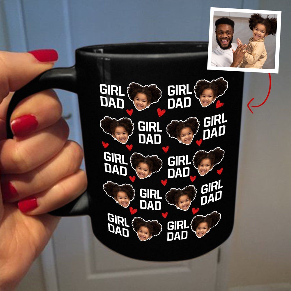 Girl Dad Mugs Personalized Gift For Dad Of Girl