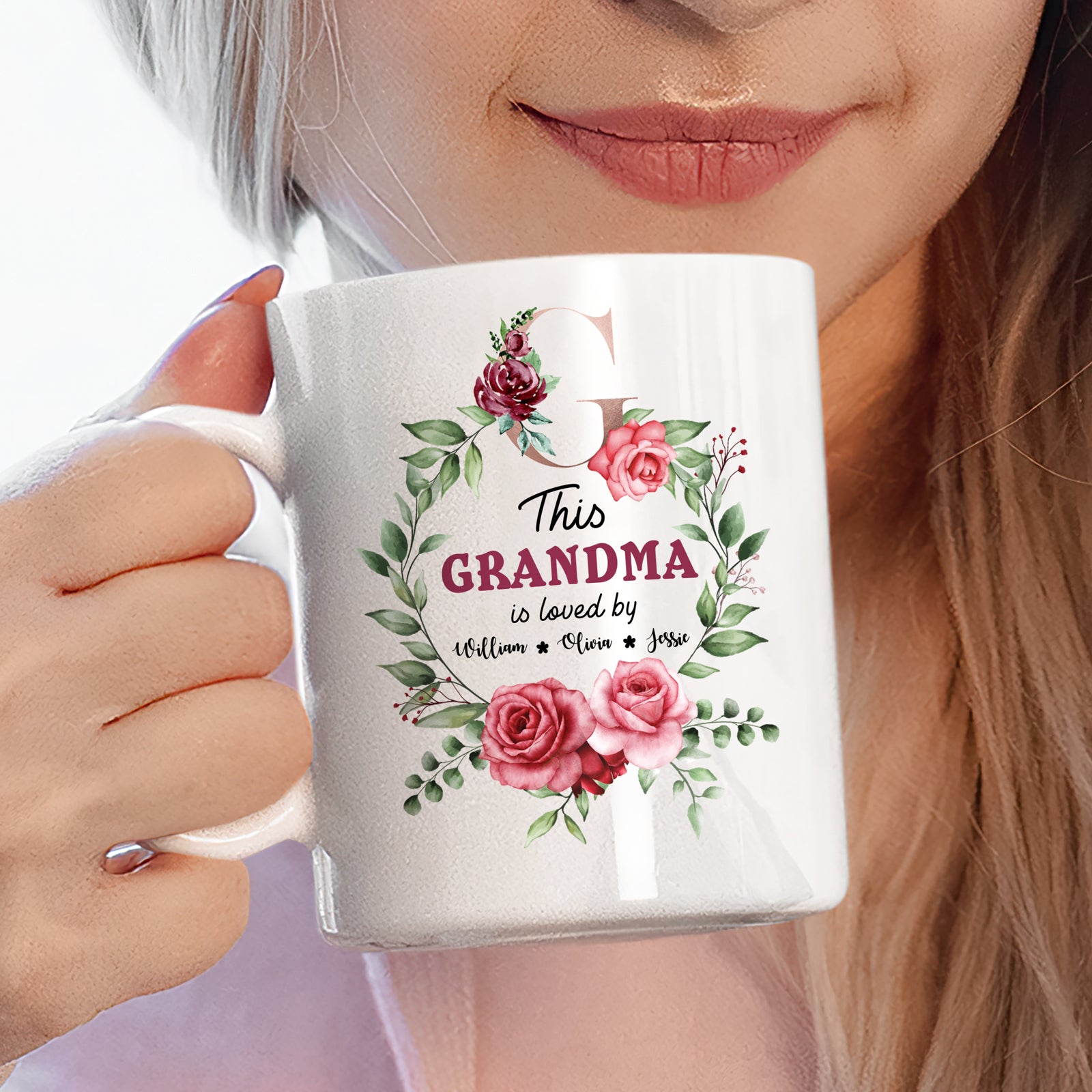 For Grandma from Grandchildren Meaningful Personalized Mug