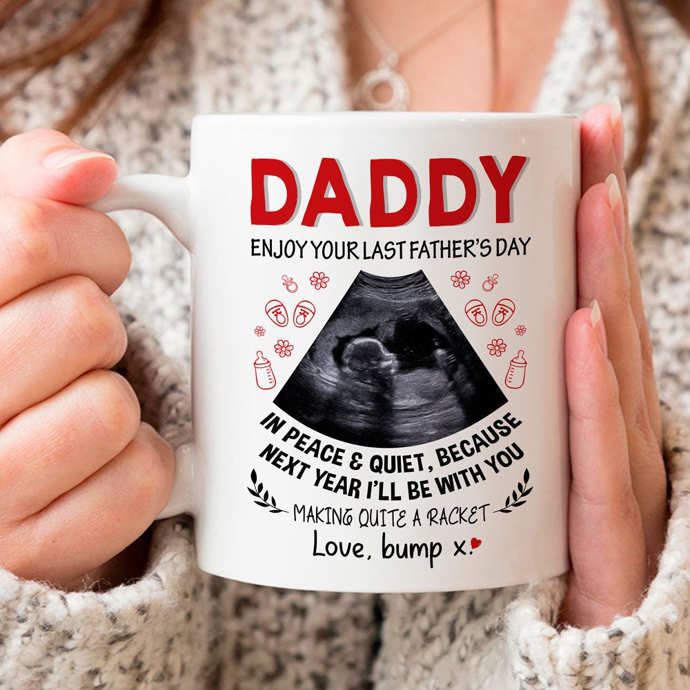 Personalized Father's Day Gift For Dad To Be Making A Racket Mug