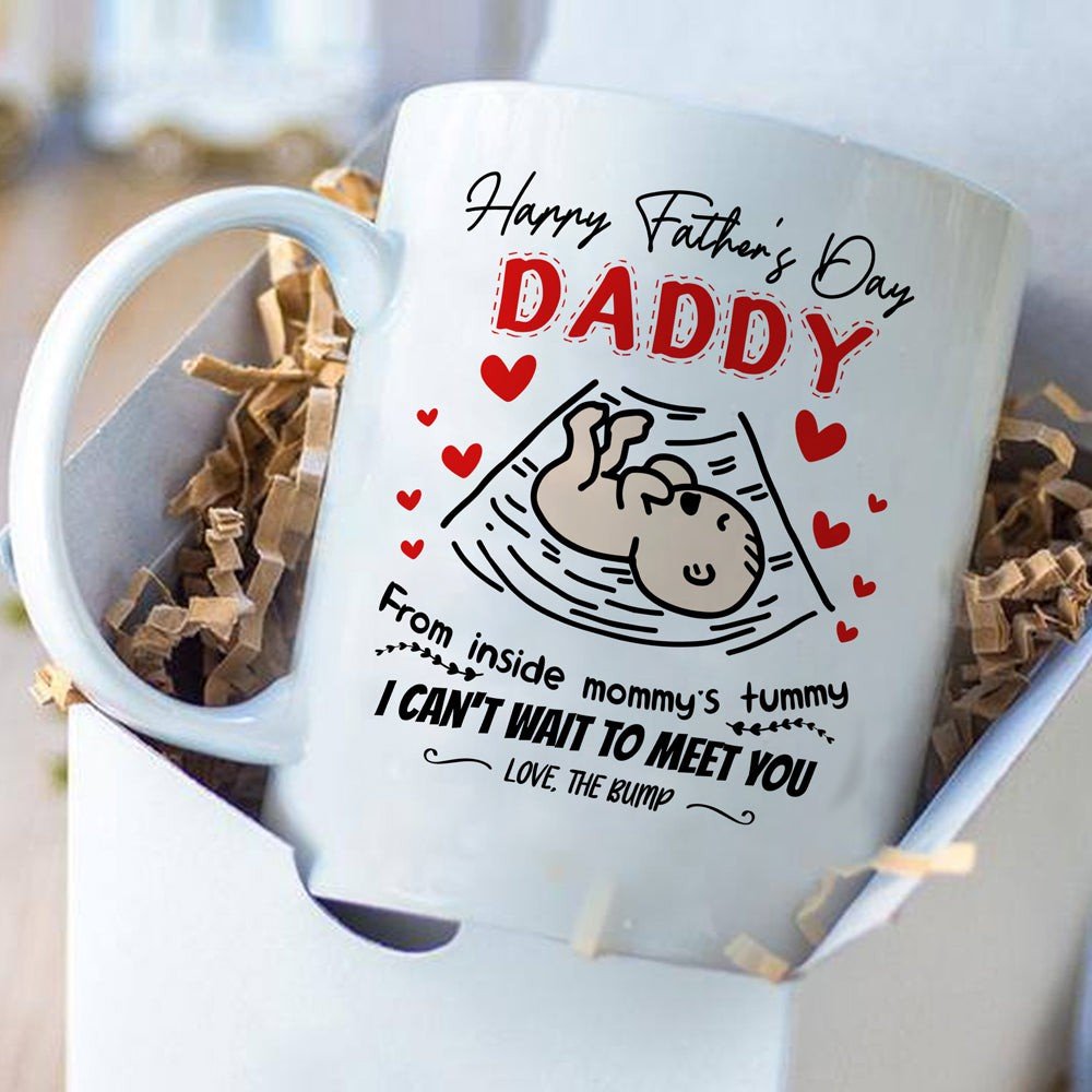 Father's Day Gift For Dad To Be From Mommy's Tummy Mug