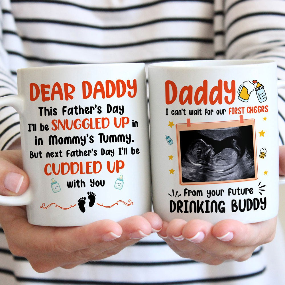 Father's Day Gift From Daddy's Future Drinking Buddy Personalized Mug