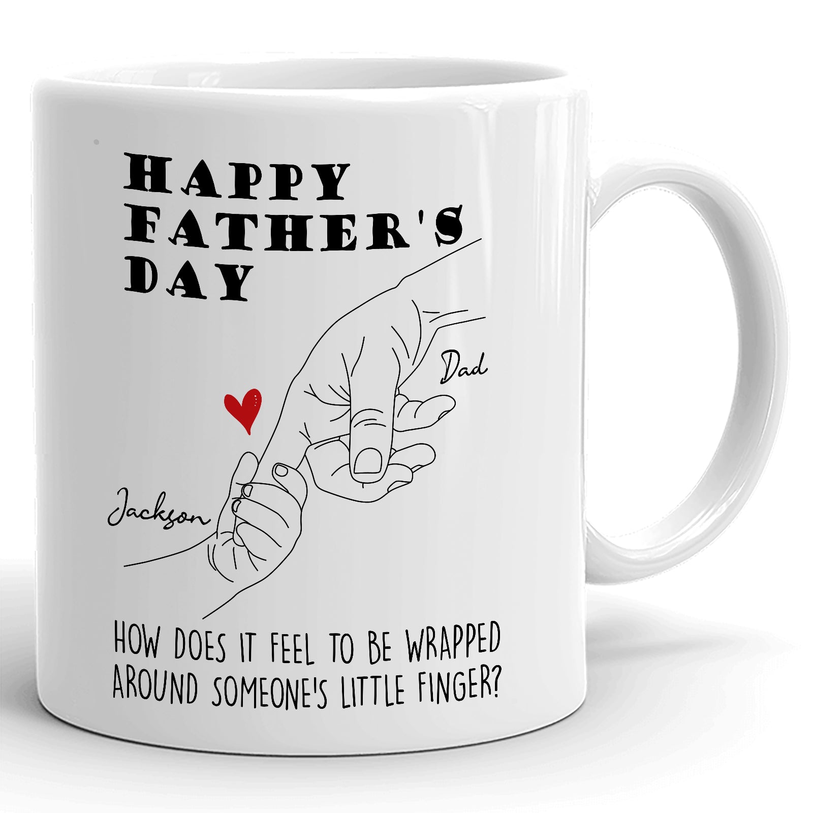 Dad & Baby Daughter Son Happy Father's Day Meaningful Personalized Mug