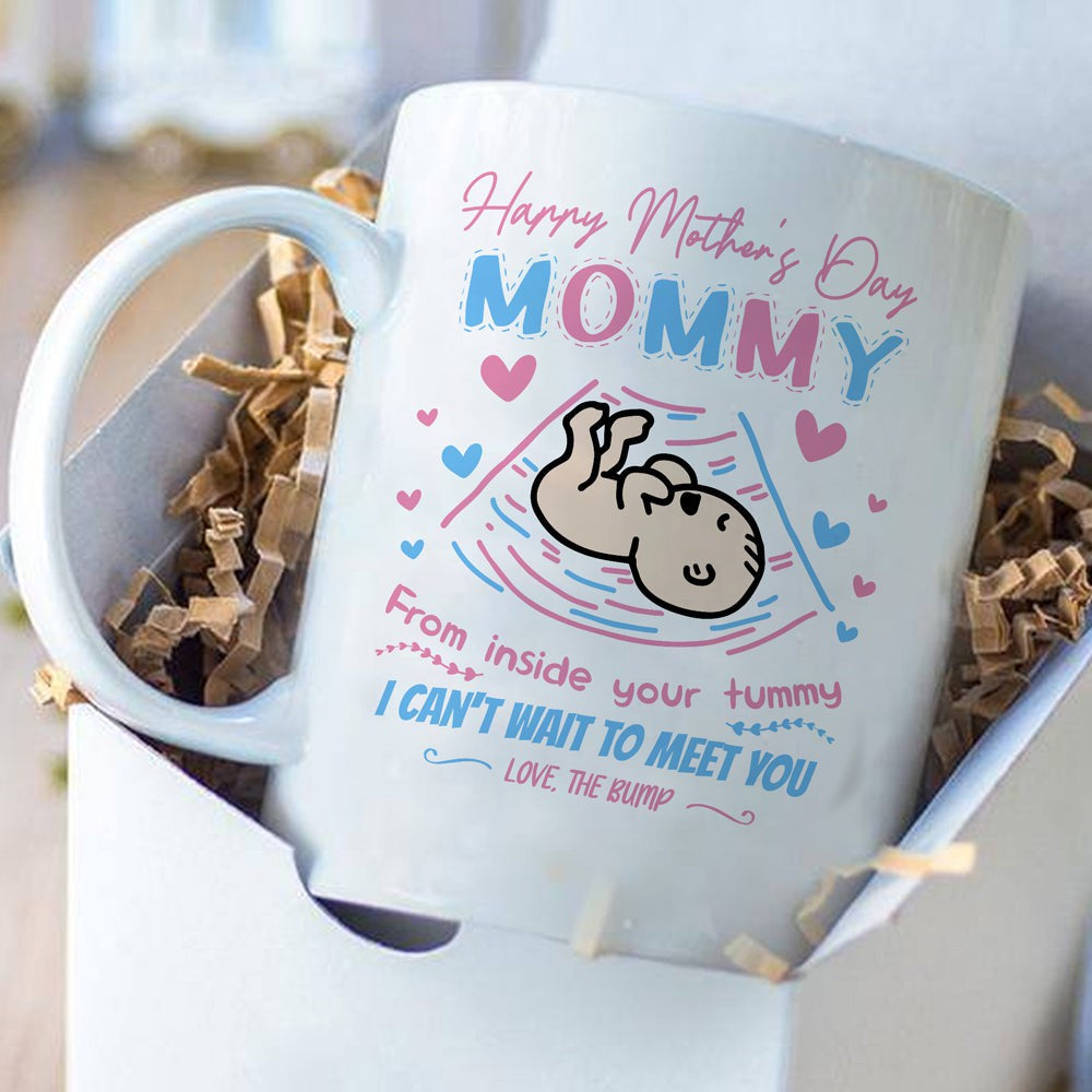 Mommy From Inside Tummy Mug Mother's Day Gift For Mom To Be