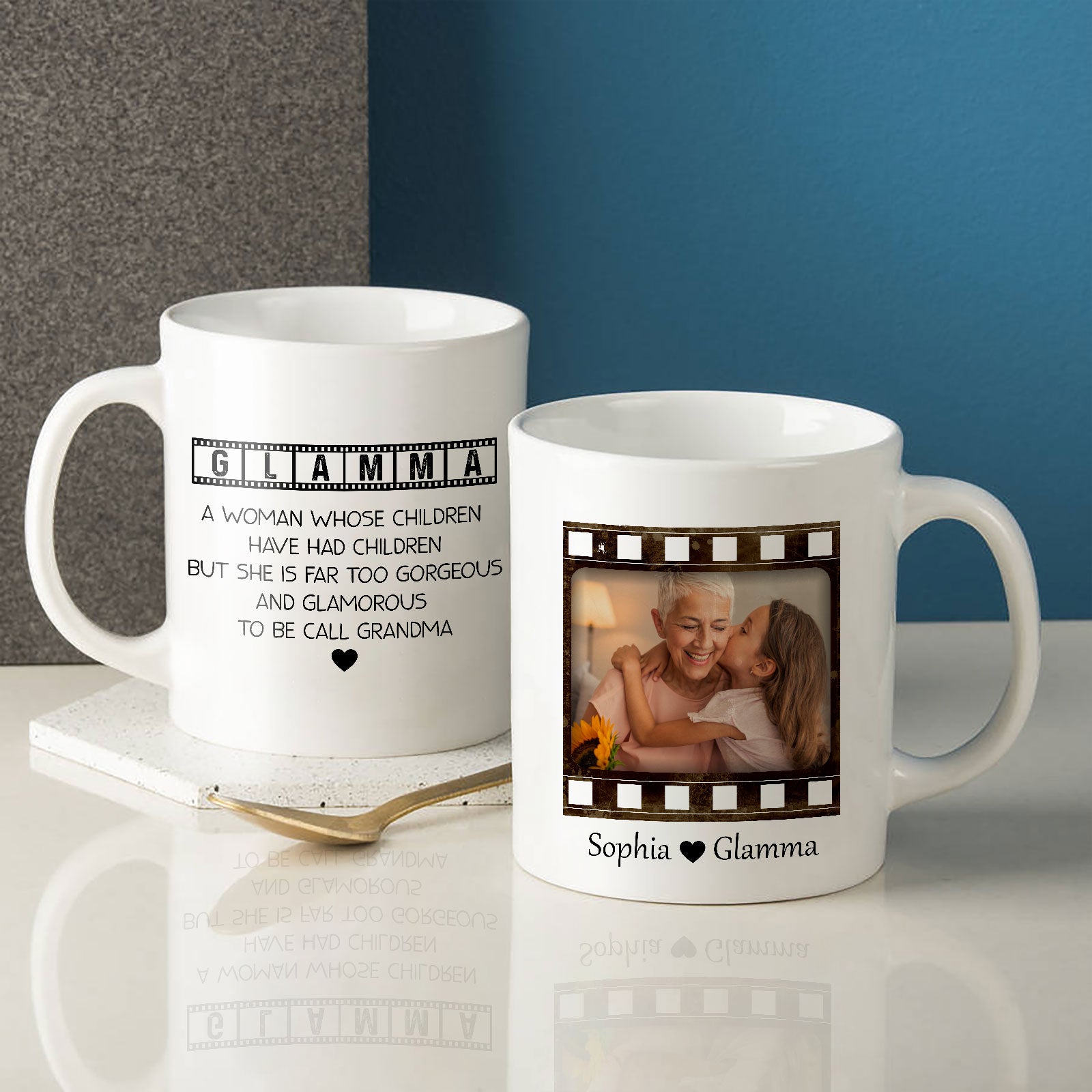 Glamma Definition She Is Too Gorgeous For Grandma Personalized Mug