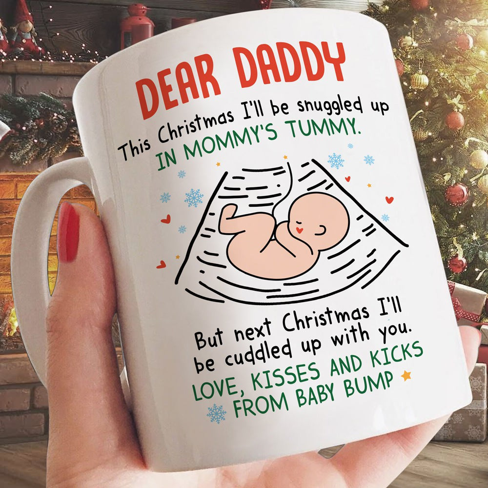 Gift For Dad To Be Next Christmas I'll Be Cuddled Up With You Mug