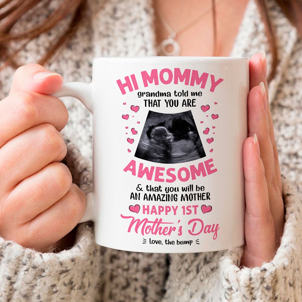 First Mother's Day Mom To Be Told Amazing Mom Personalized Mug