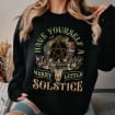 Winter Solstice Sweatshirt, Yule Christmas Shirt, Have Yourself A Merry Little Solstice Sweatshirt, Yule Holiday Shirt,Pagan Christmas Shirt