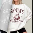 Santas Cocktail Club Christmas Sweatshirt,Funny Christmas Espresso Martini Dirty Martini Christmas Shirt,Brewdolph Bachelorette Shirt